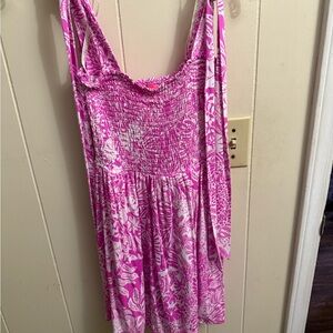 Pink and White Floral Sundress